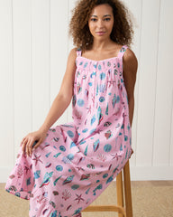 Beachcomber - Starlit Sky Nightgown - Pink Sand - Printfresh