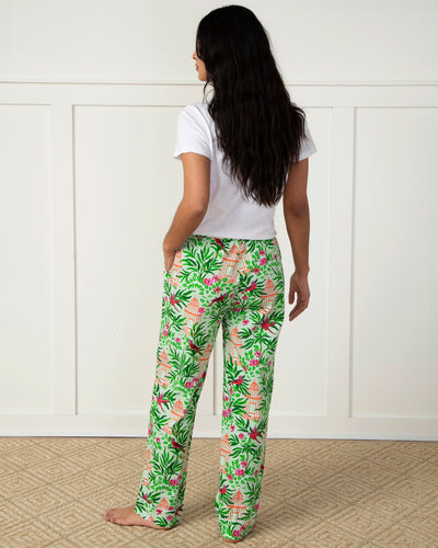 Olive and Maroon Organic Flannel Pajama Shorts