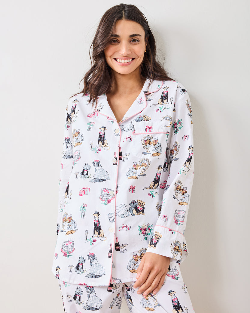 Fur Ever Yours - Long PJ Set - Cloud - Printfresh