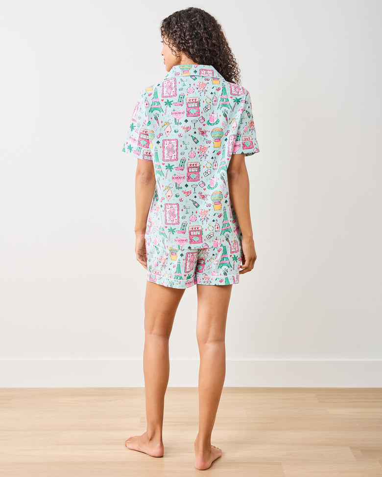 Viva Las Vegas - Short PJ Set - Mint - Printfresh