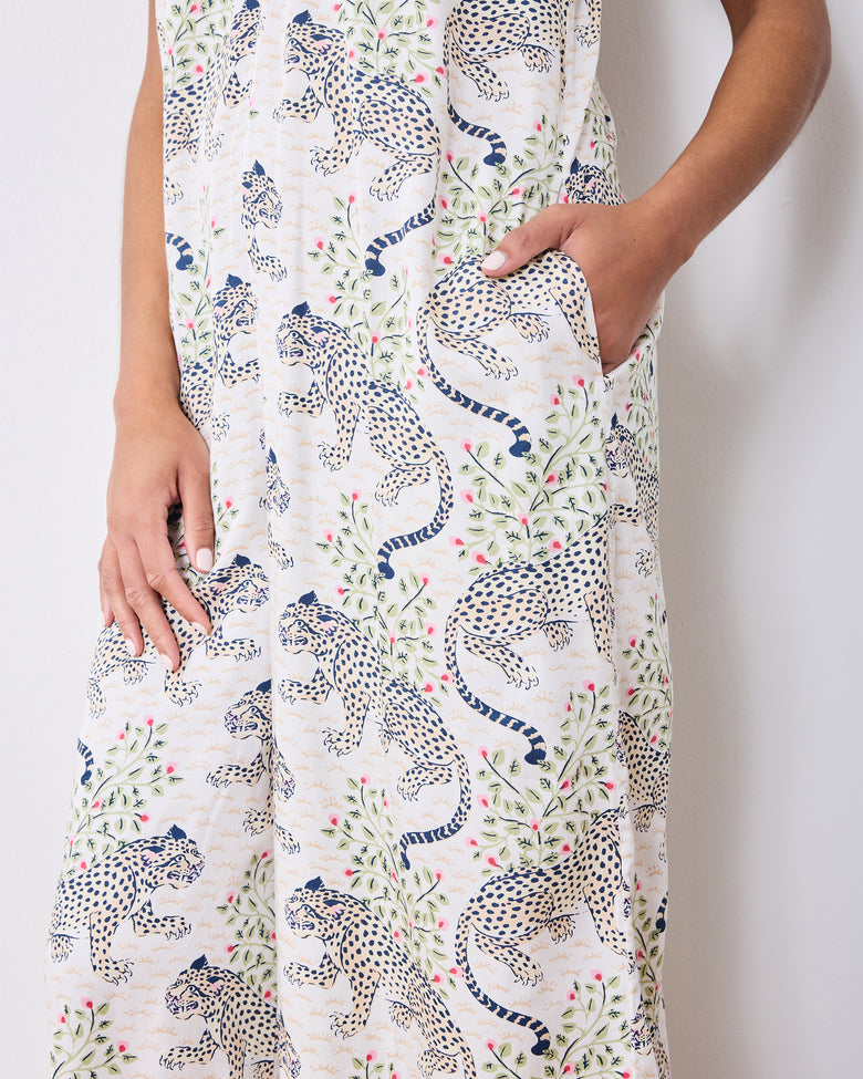 Bagheera - Eco Satin Jaipur Jumpsuit - Wedding Cake - Printfresh