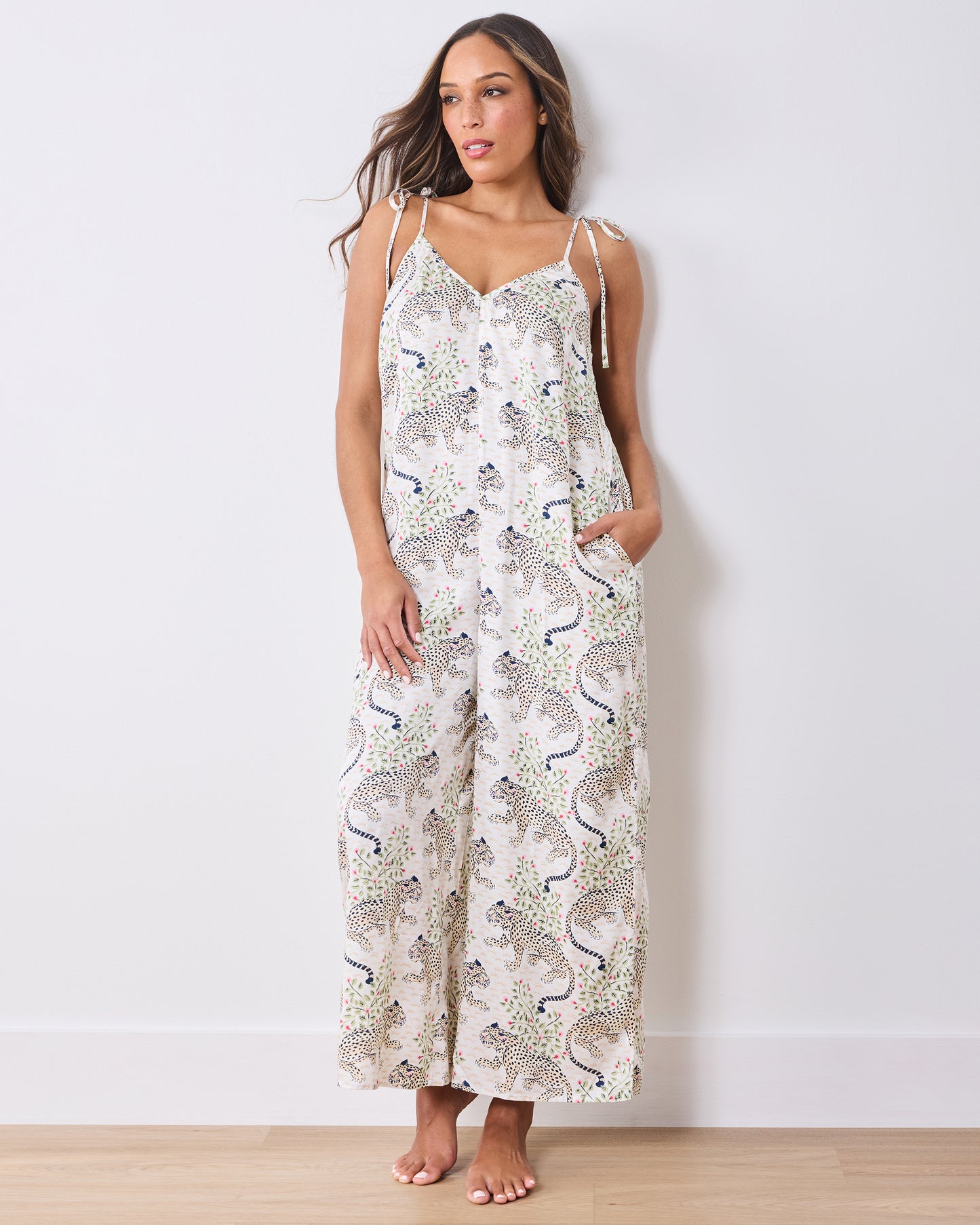 Bagheera - Eco Satin Jaipur Jumpsuit - Wedding Cake - Printfresh