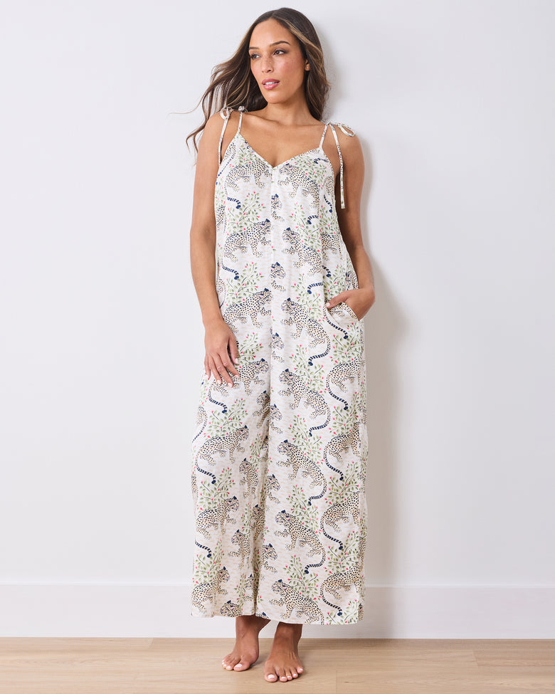 Bagheera - Eco Satin Jaipur Jumpsuit - Wedding Cake - Printfresh