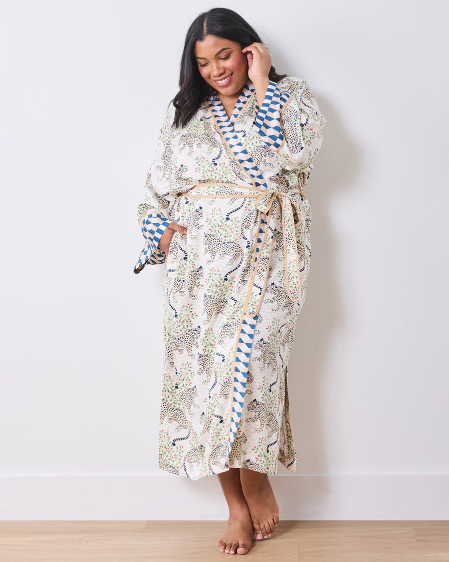 Bagheera - Eco Satin Robe - Wedding Cake - Printfresh