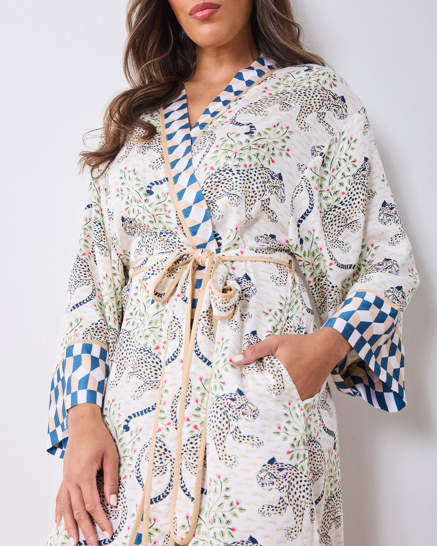 Bagheera - Eco Satin Robe - Wedding Cake - Printfresh