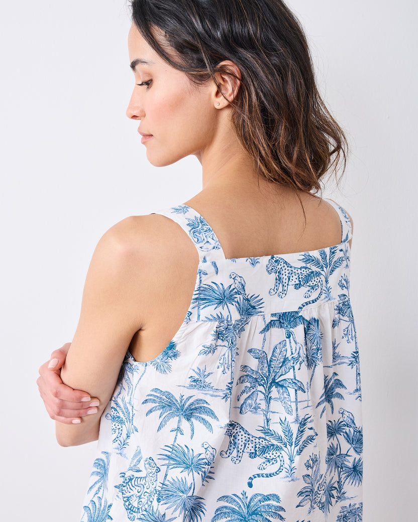 Tropical Toile - Back to Bed Short Set - Cloud - Printfresh