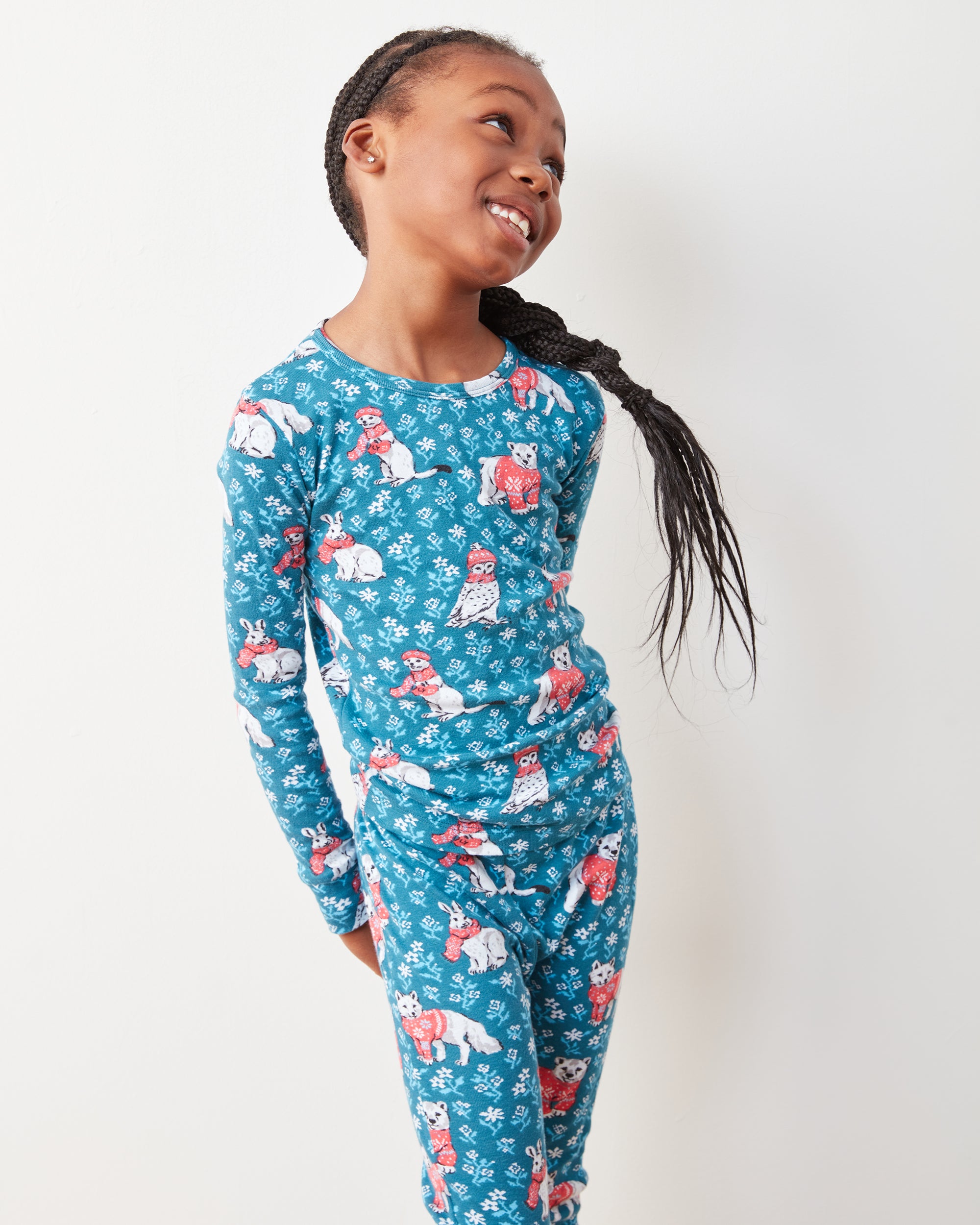 Bundled Up - Kids PJ Set - Navy - Printfresh