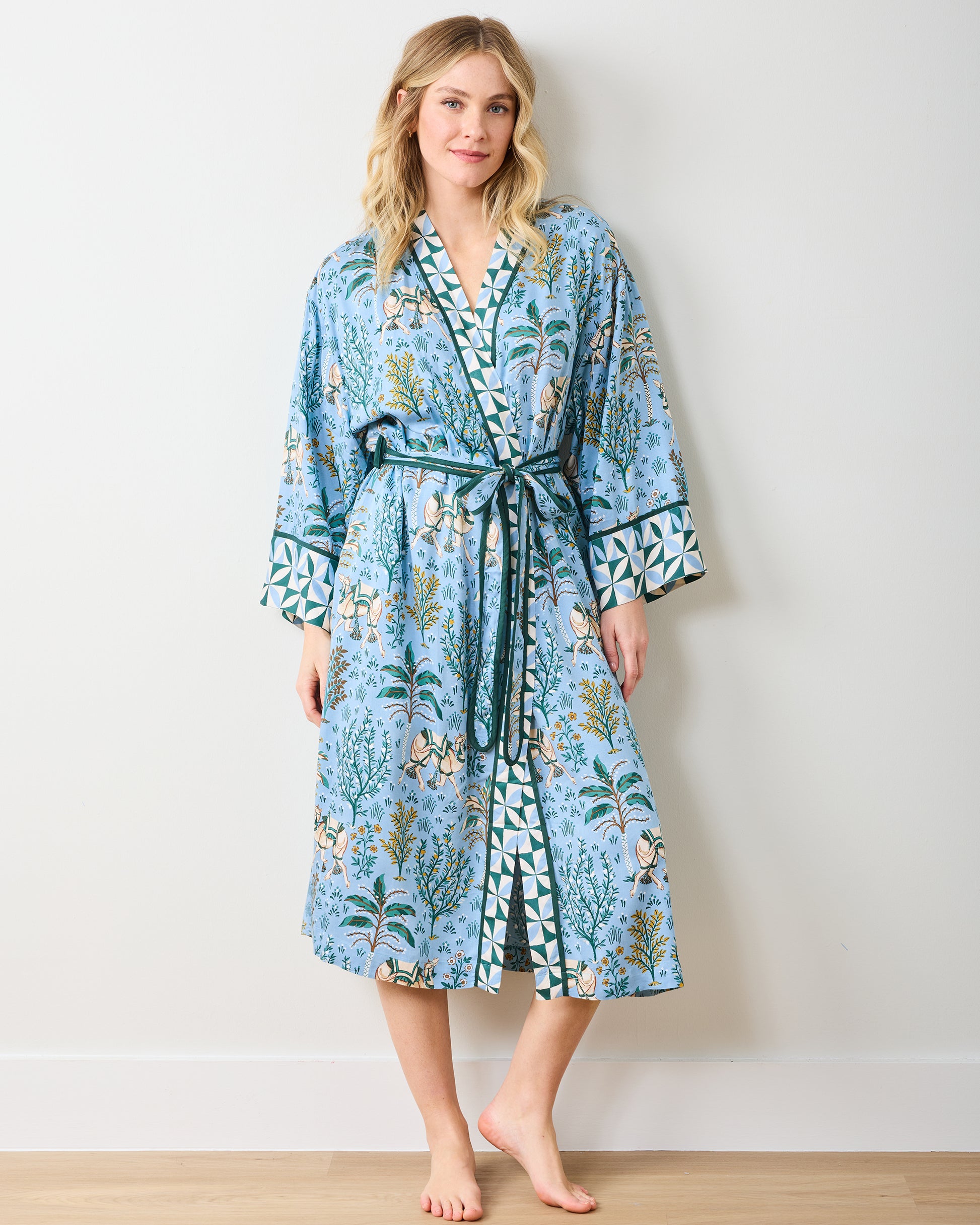 Bagheera - Eco Satin Robe - Blush