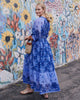 Charming Cheetahs - Vibrant Voyage Dress - Blue Hibiscus - Printfresh