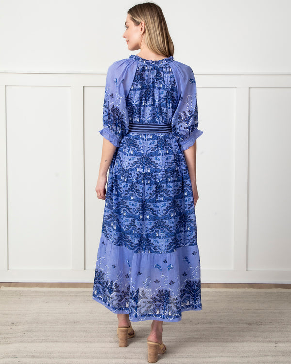 Charming Cheetahs - Vibrant Voyage Dress - Blue Hibiscus - Printfresh