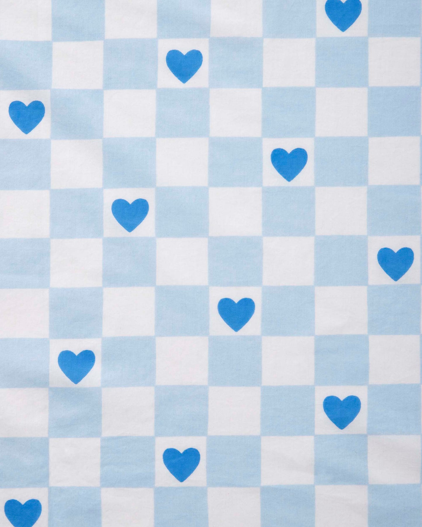 Checkered Hearts - Bradshaw Boxer - Blue Eyes - Printfresh