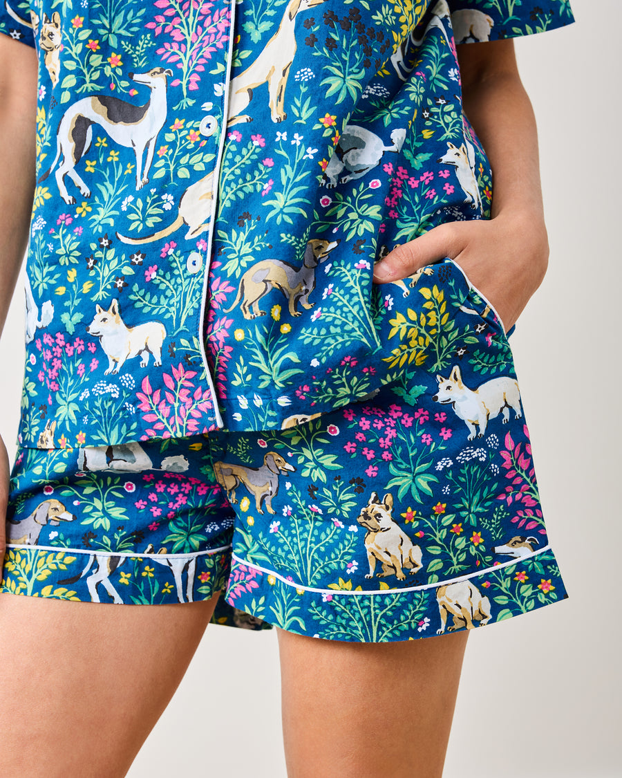 Must Love Dogs - Short PJ Set - Indigo - Printfresh