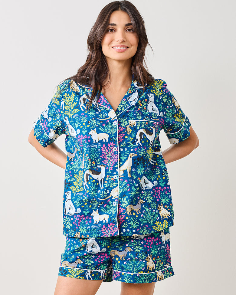 Must Love Dogs - Short PJ Set - Indigo - Printfresh