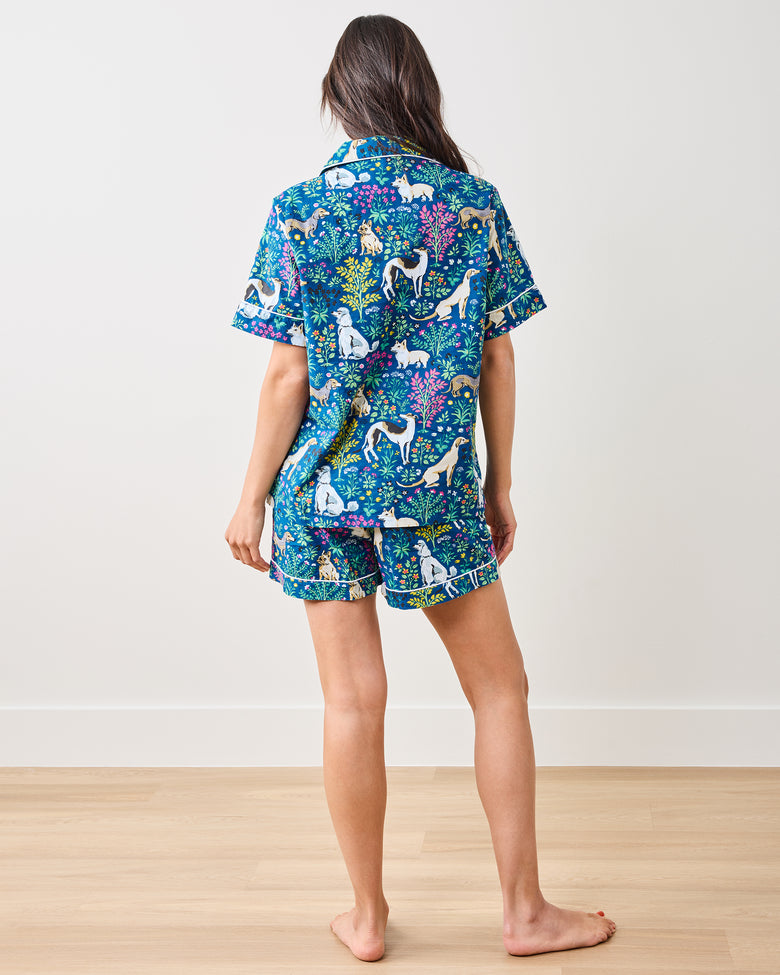 Must Love Dogs - Short PJ Set - Indigo - Printfresh