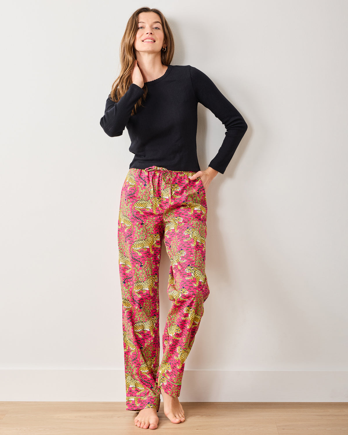 Cat Eye - Pointelle Long Sleeve - Shirt - Printfresh