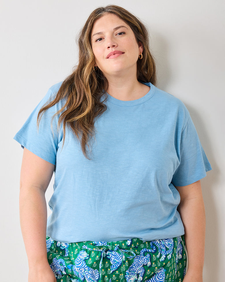 Sky Blue - Saturday Tee - Knit T-Shirt - Printfresh