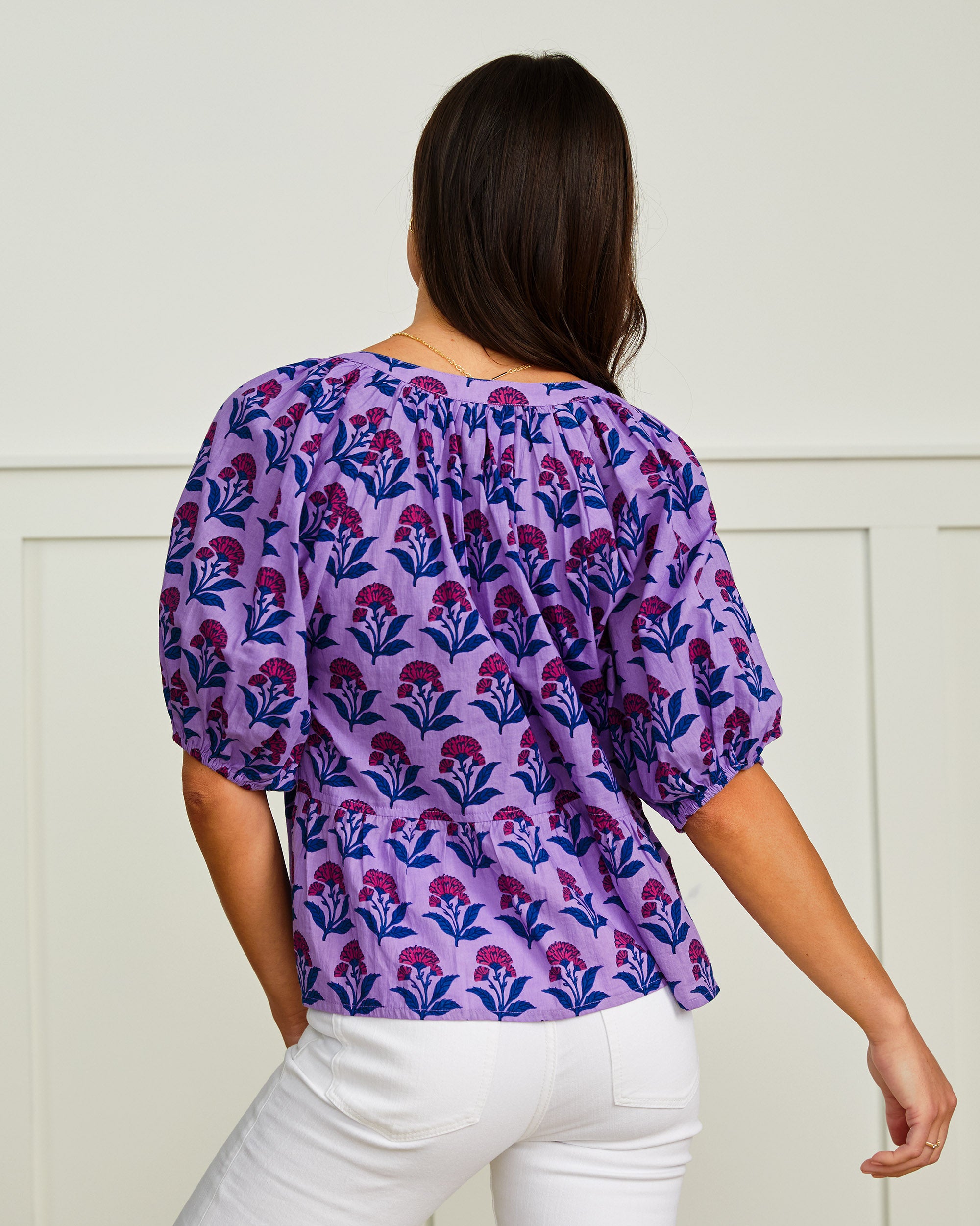 Countryside Drives - Easy Read Blouse - Lavender Fields - Printfresh
