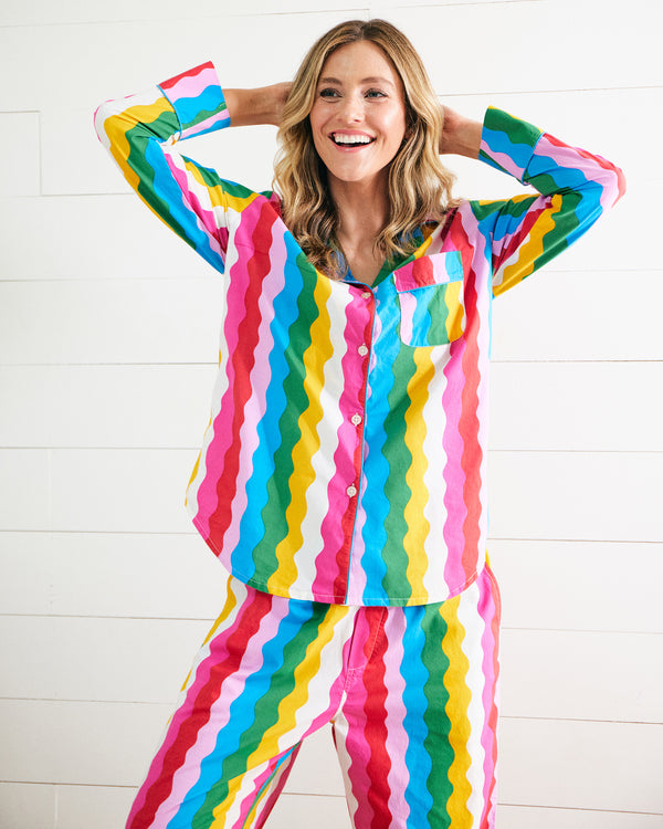 Daily Disco - Long PJ Set - Rainbow - Printfresh