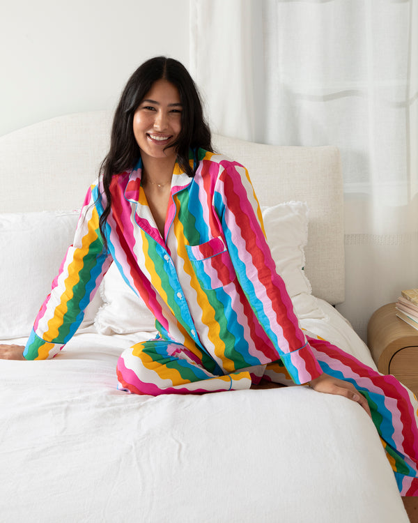 Daily Disco - Long PJ Set - Rainbow - Printfresh