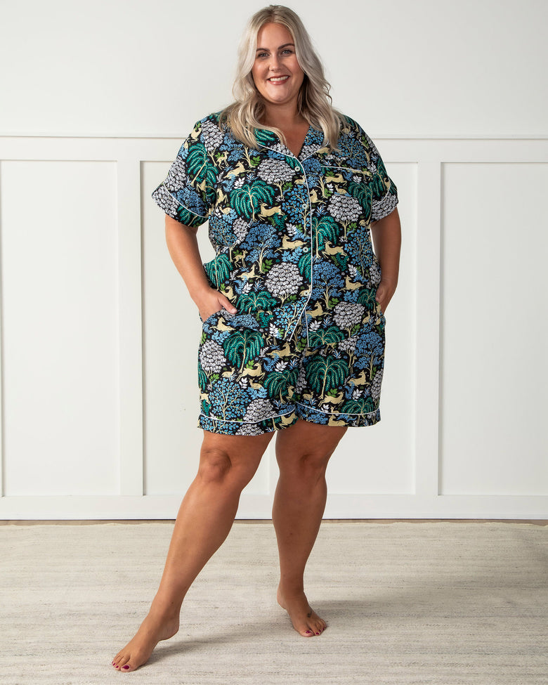 Dashing Deer - Short Sleep Set - Ink - Printfresh
