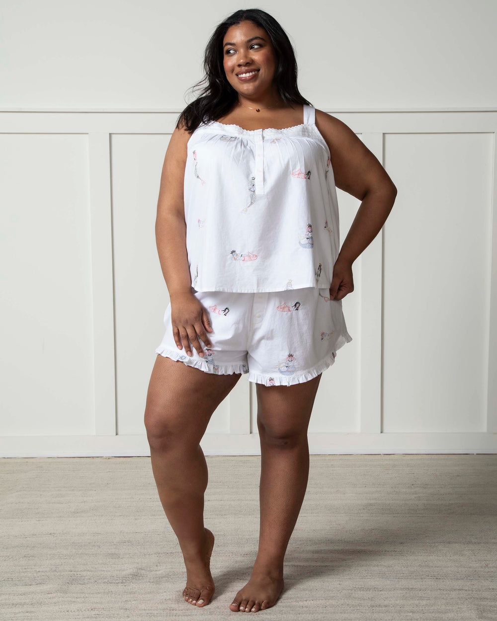 Daughters of Triton - Back to Bed Short Set - Cloud - Printfresh