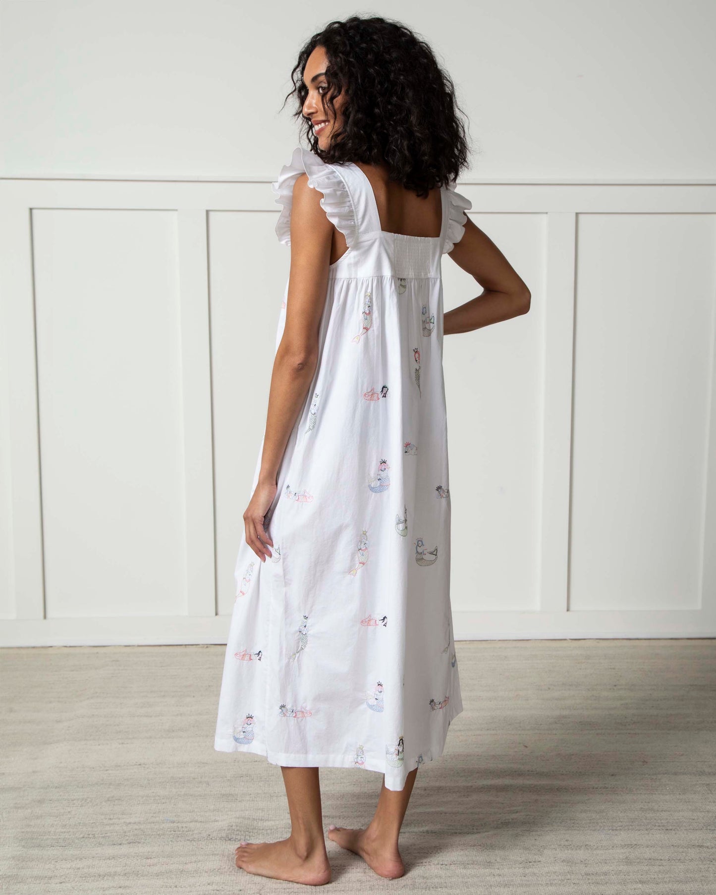 Daughters of Triton - Shoreline Nightgown - Cloud - Printfresh