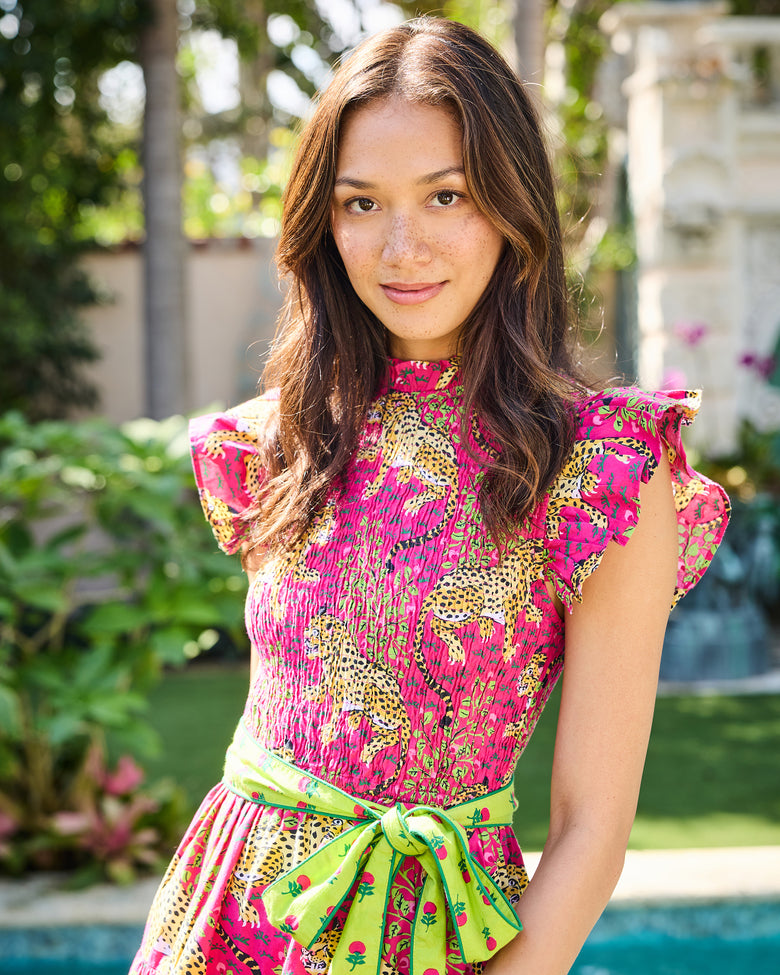 fresh movie pink dress Maldive bow-detail midi dress in pink worn by Noa (Daisy Edgar-Jones) as seen in Fresh movie outfits