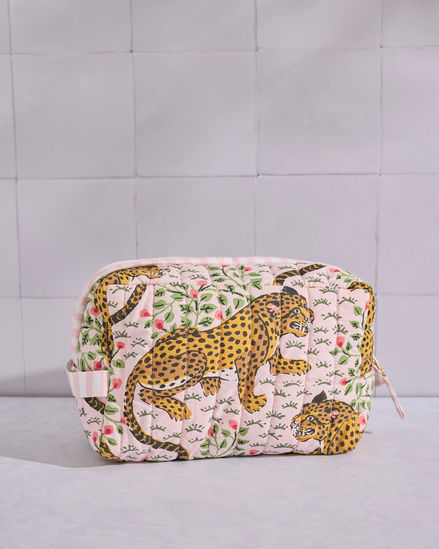 Bagheera - Quilted Pouch - Blush