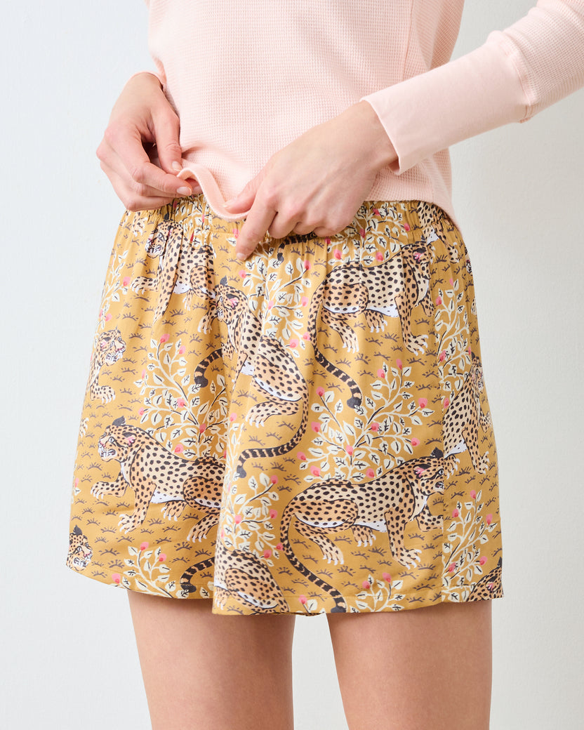 Bagheera - Eco Satin Boyfriend Boxer - Tobacco
