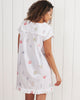 Embroidered Shells - Pintuck Nightgown - Sand - Printfresh