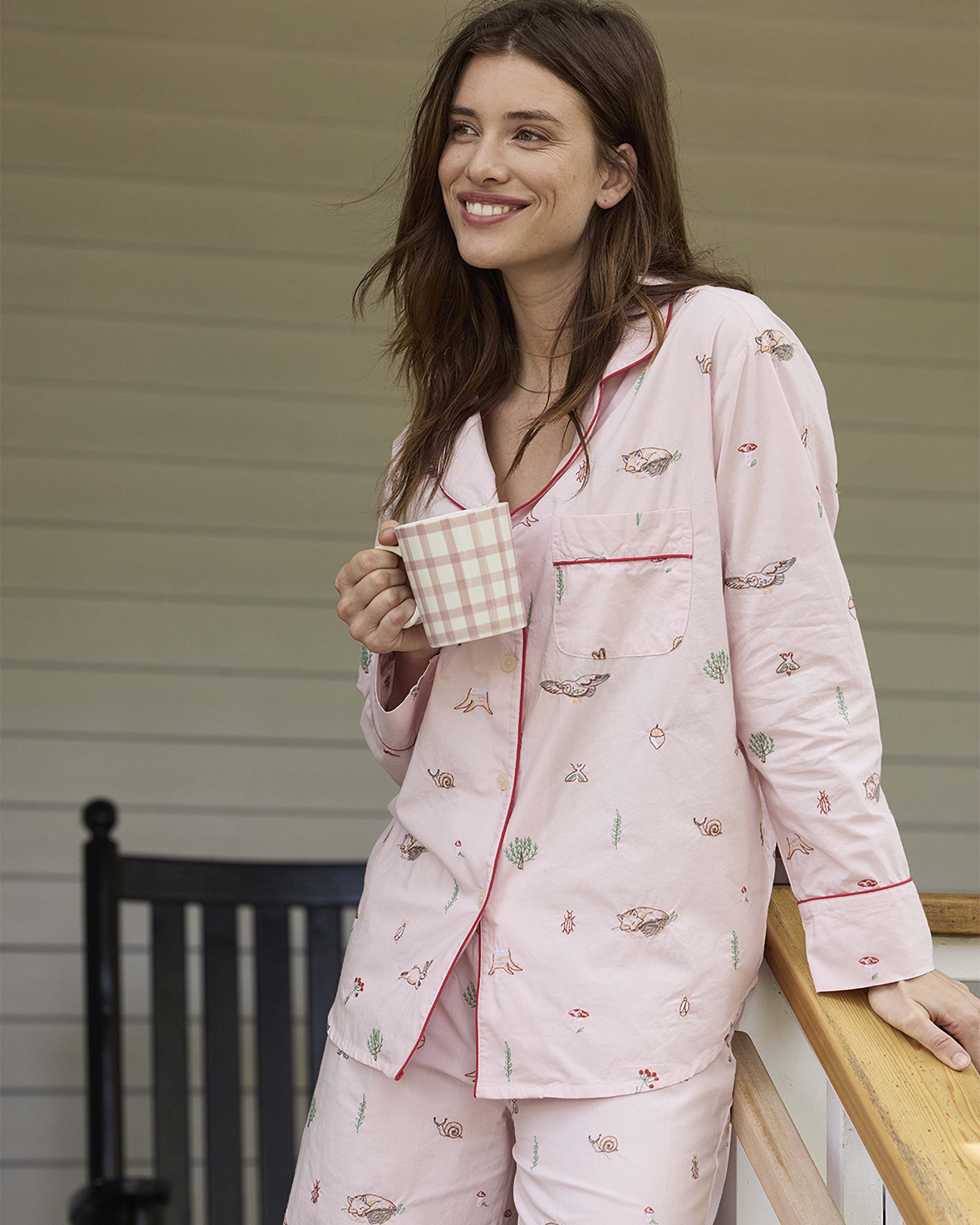 Woodland Storybook - Long PJ Set - Blush - Printfresh