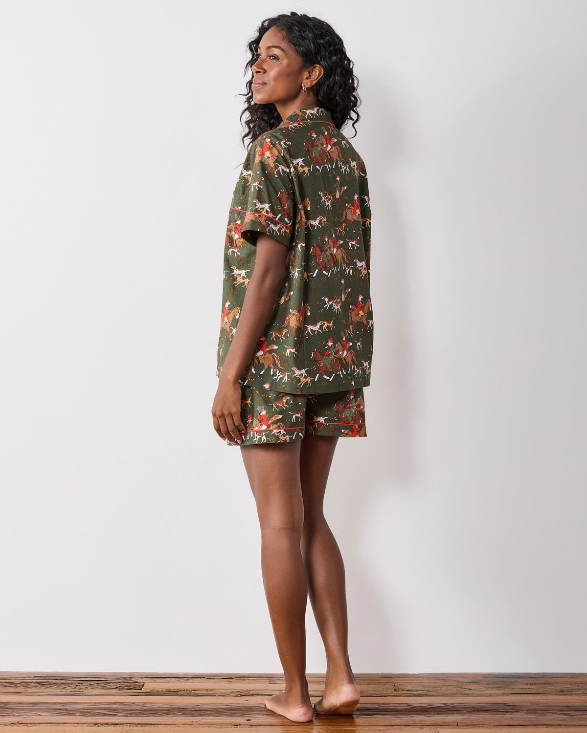 Fox Hunting - Short PJ Set - Pine Grove