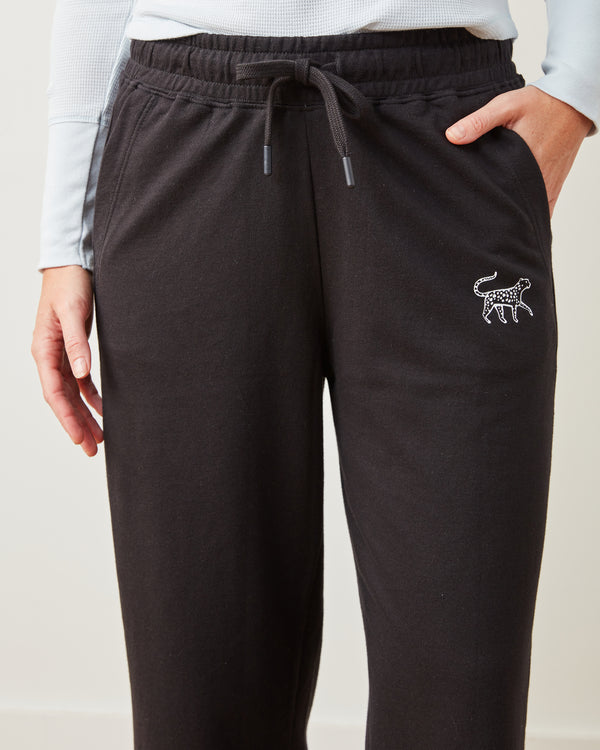 Black - Down Time Cropped Sweatpants - Cropped Sweatpants - Printfresh