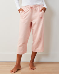 Pale Pink - Down Time Cropped Sweatpants - Cropped Sweatpants - Printfresh