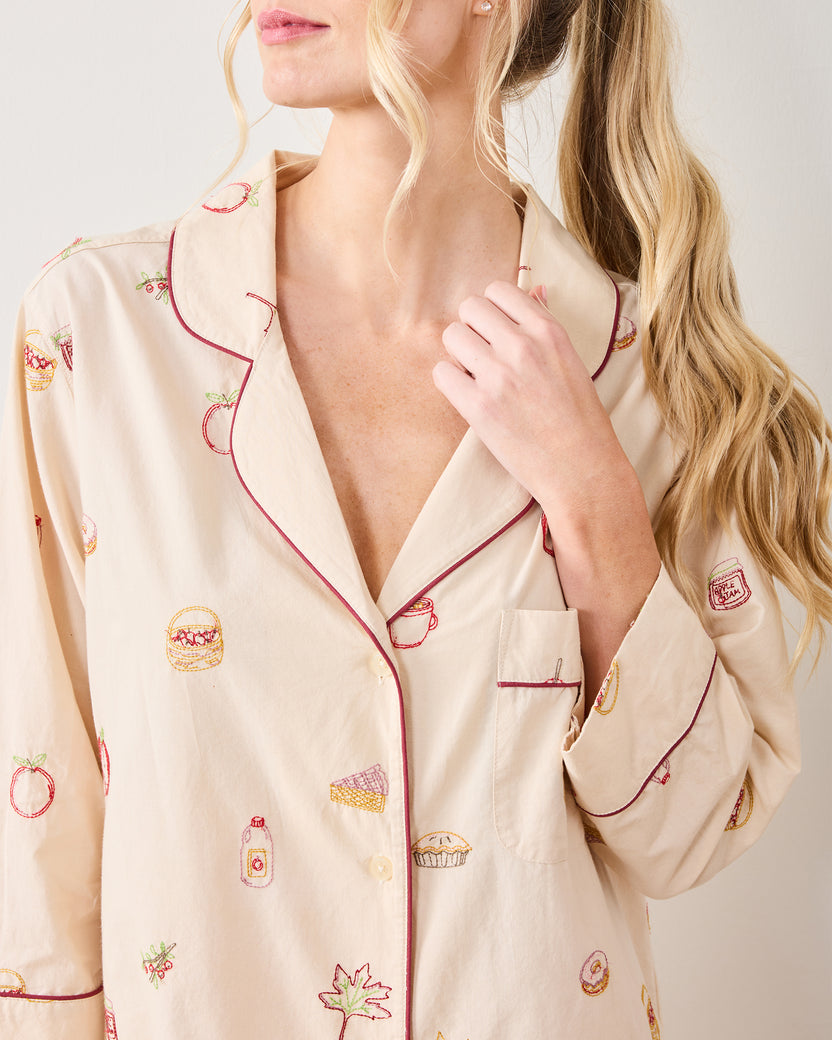 Apple Picking - Sleep Shirt - Cream - Printfresh