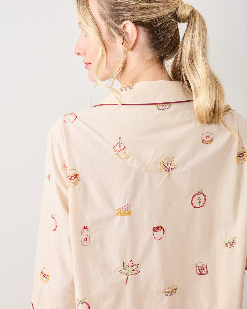 Apple Picking - Sleep Shirt - Cream - Printfresh