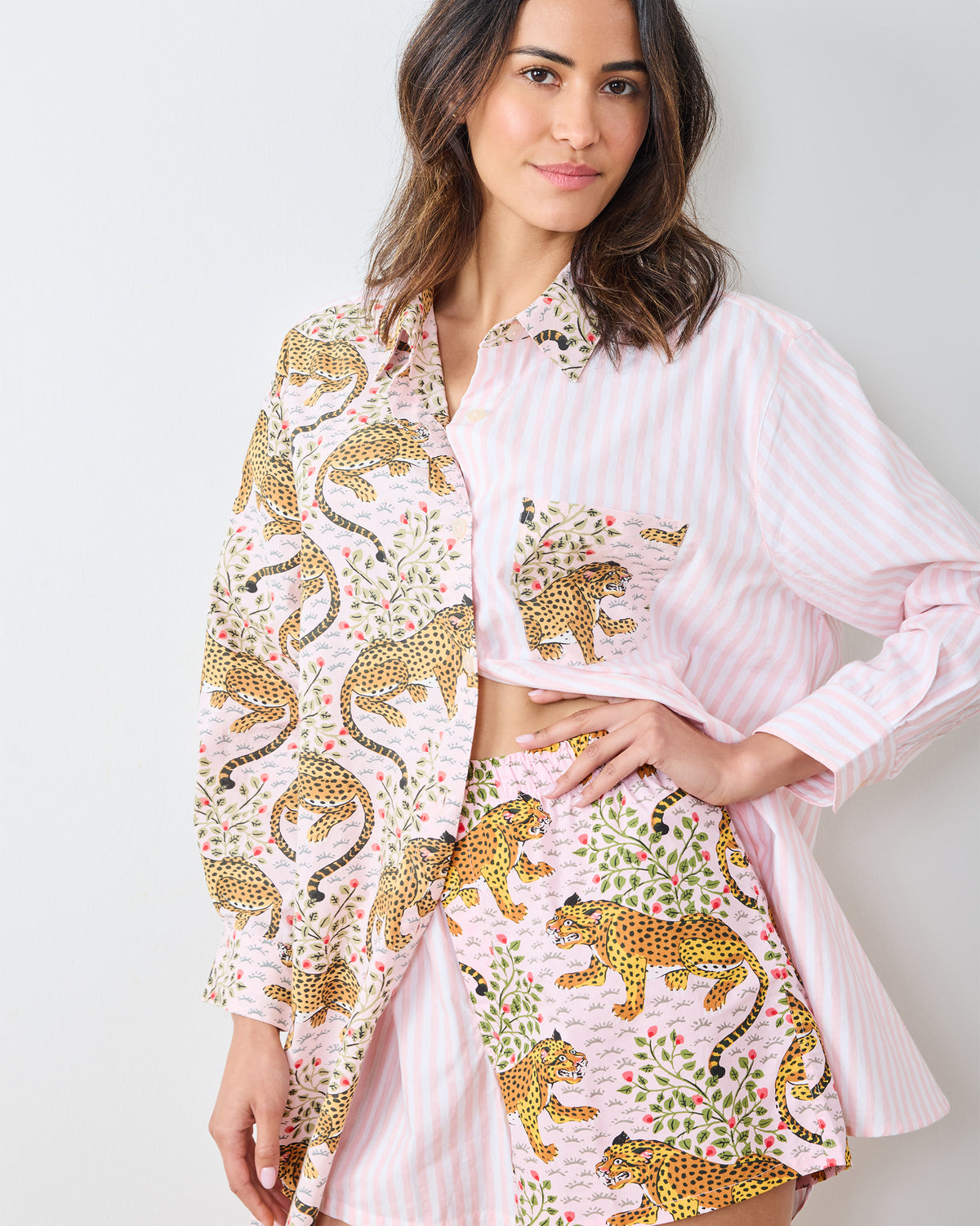 Bagheera - Everyday Button Down - Blush - Printfresh