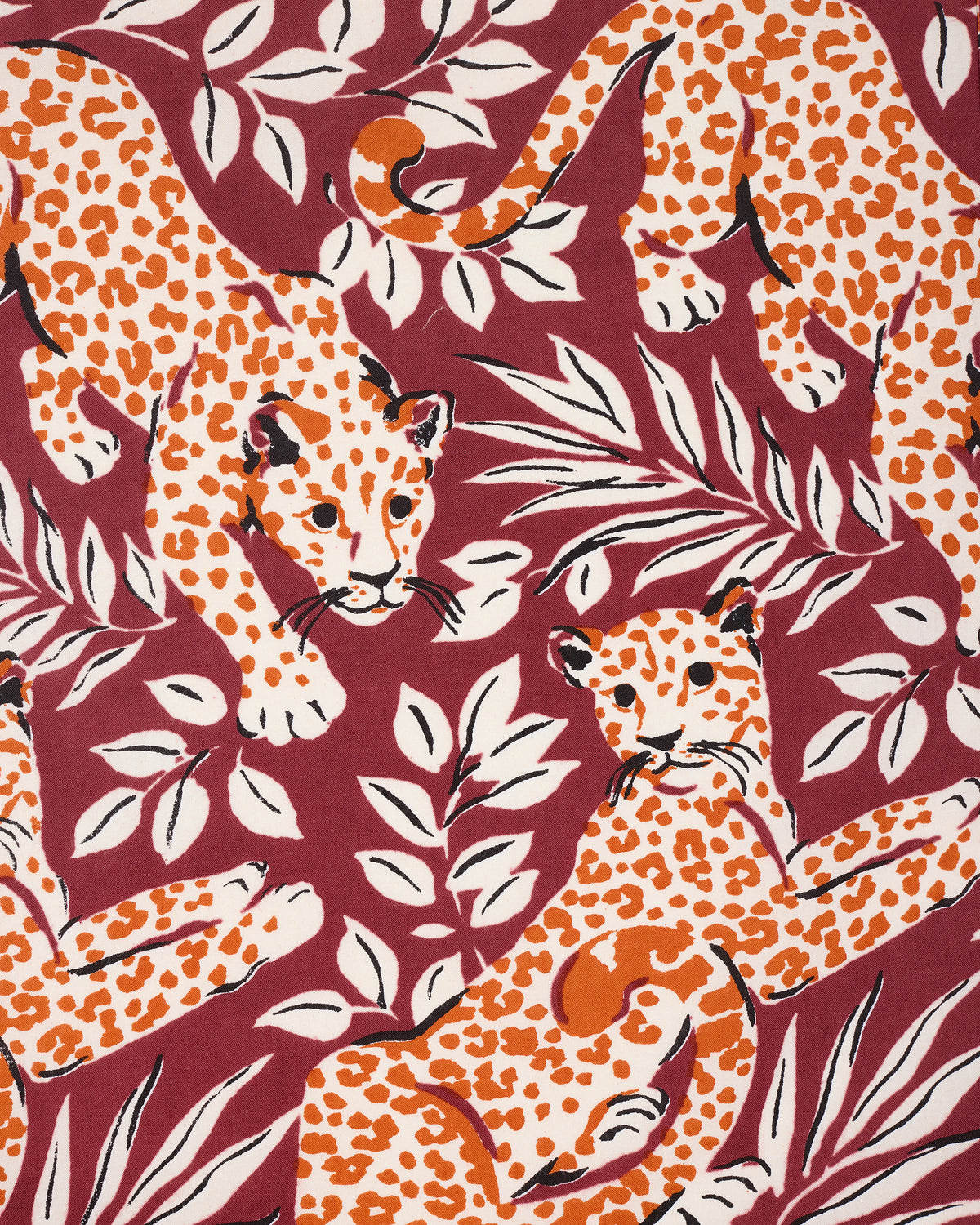 City Cats - Juliette Dress - Maroon Night - Printfresh