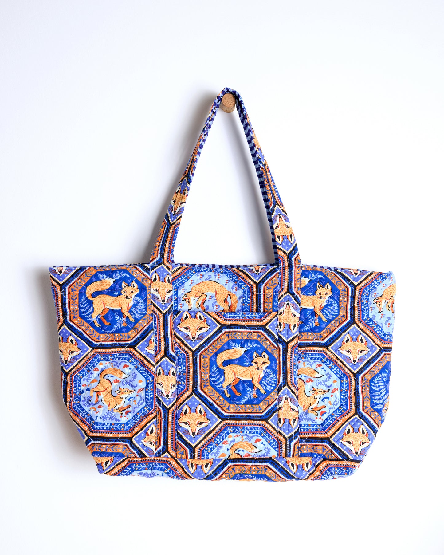 Fancy Fox - Weekend Bag with Pouch - French Blue - Printfresh