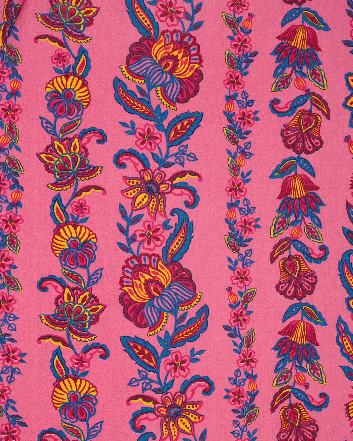 Folklore Flowers - Collins Dress - Bright Rose - Printfresh