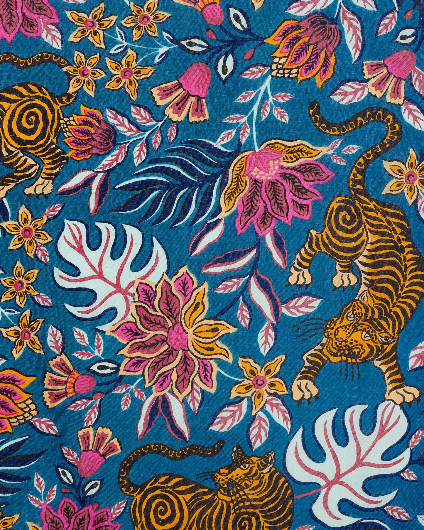 Tibetan Tigress - La Grange Dress - Blue Ridge - Printfresh