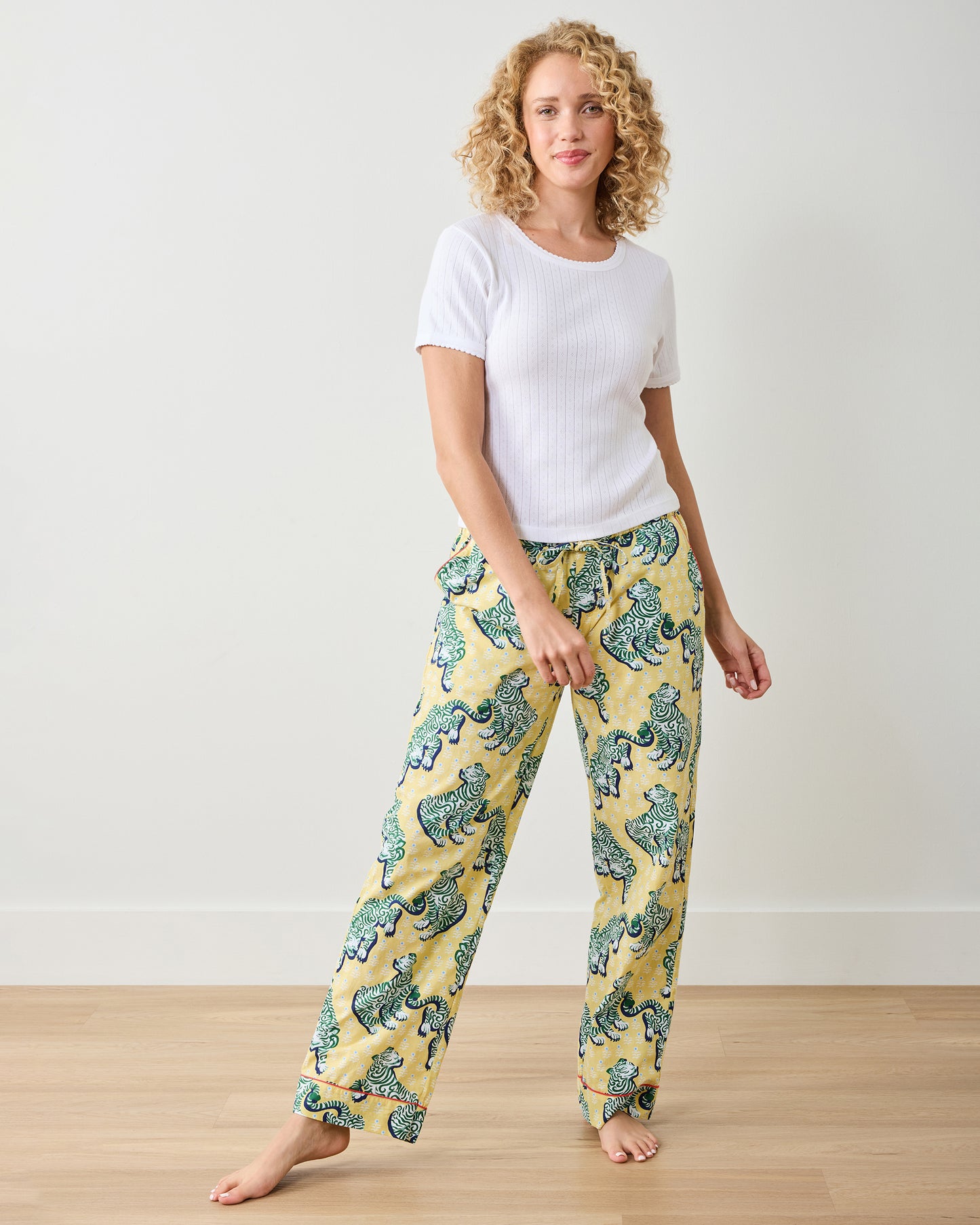 Tiger Queen - PJ Pants - Citrine - Printfresh