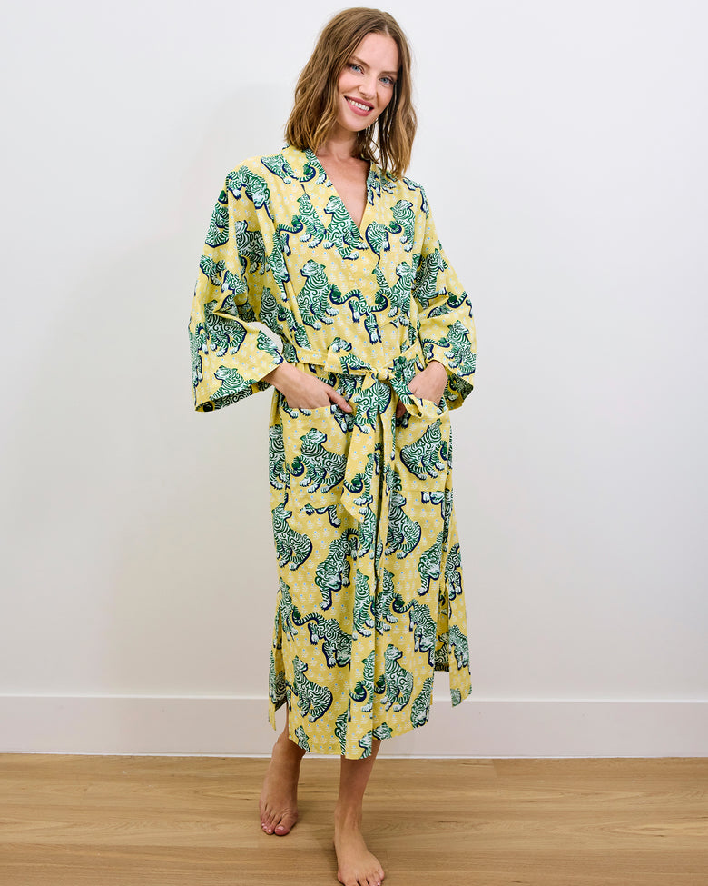 Tiger Queen - Robe - Citrine - Printfresh