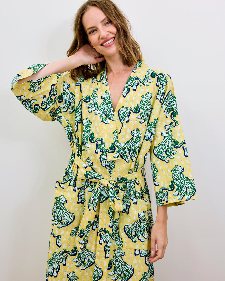 Tiger Queen - Robe - Citrine - Printfresh