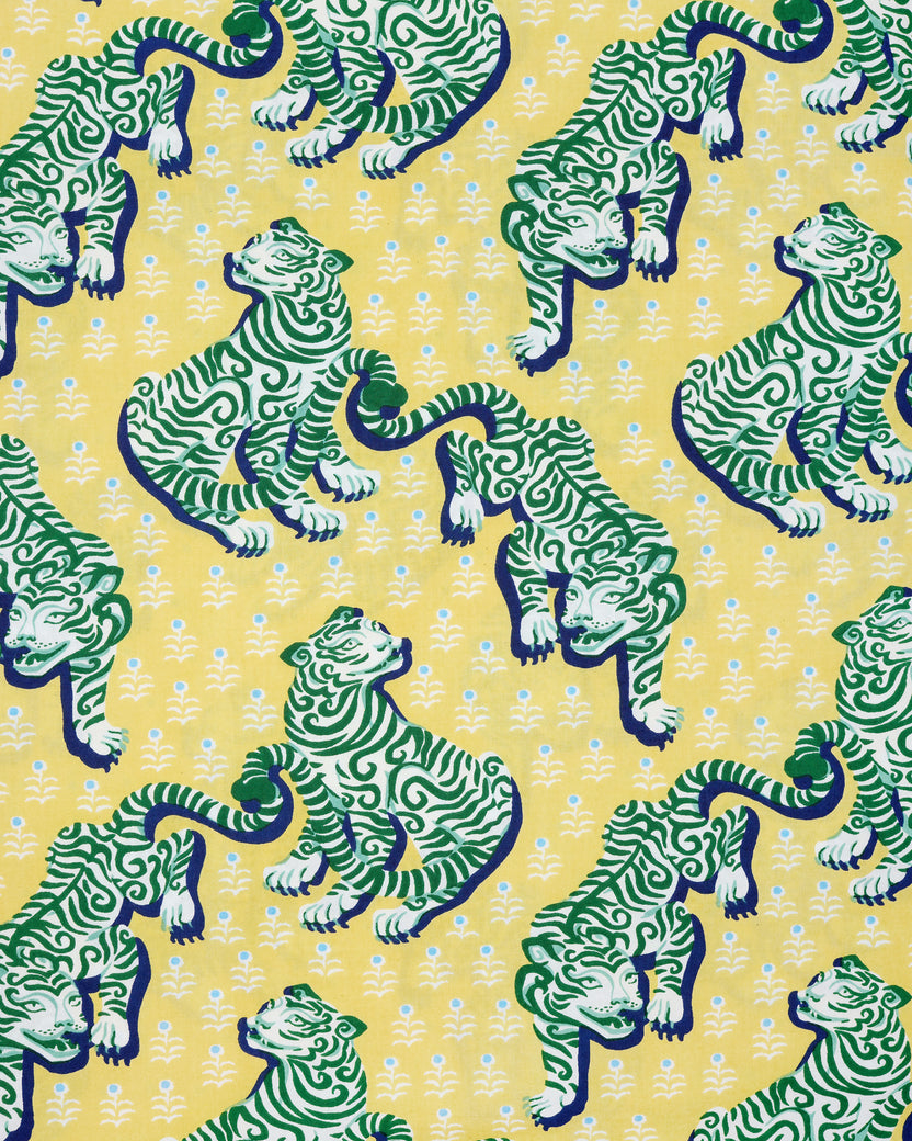 Tiger Queen - Long PJ Set - Citrine - Printfresh