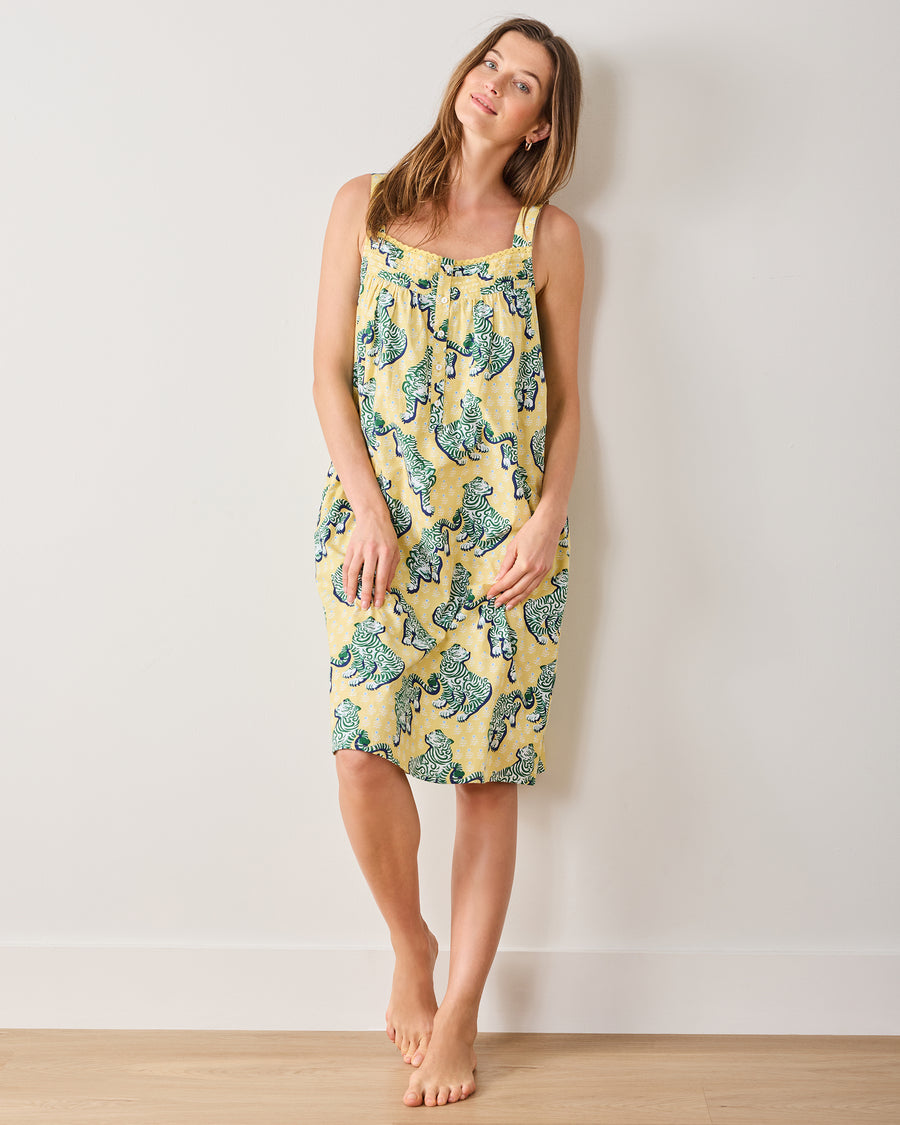 Tiger Queen - Back to Bed Nightgown - Citrine - Printfresh