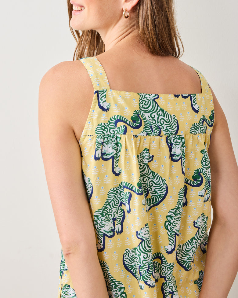 Tiger Queen - Back to Bed Nightgown - Citrine - Printfresh