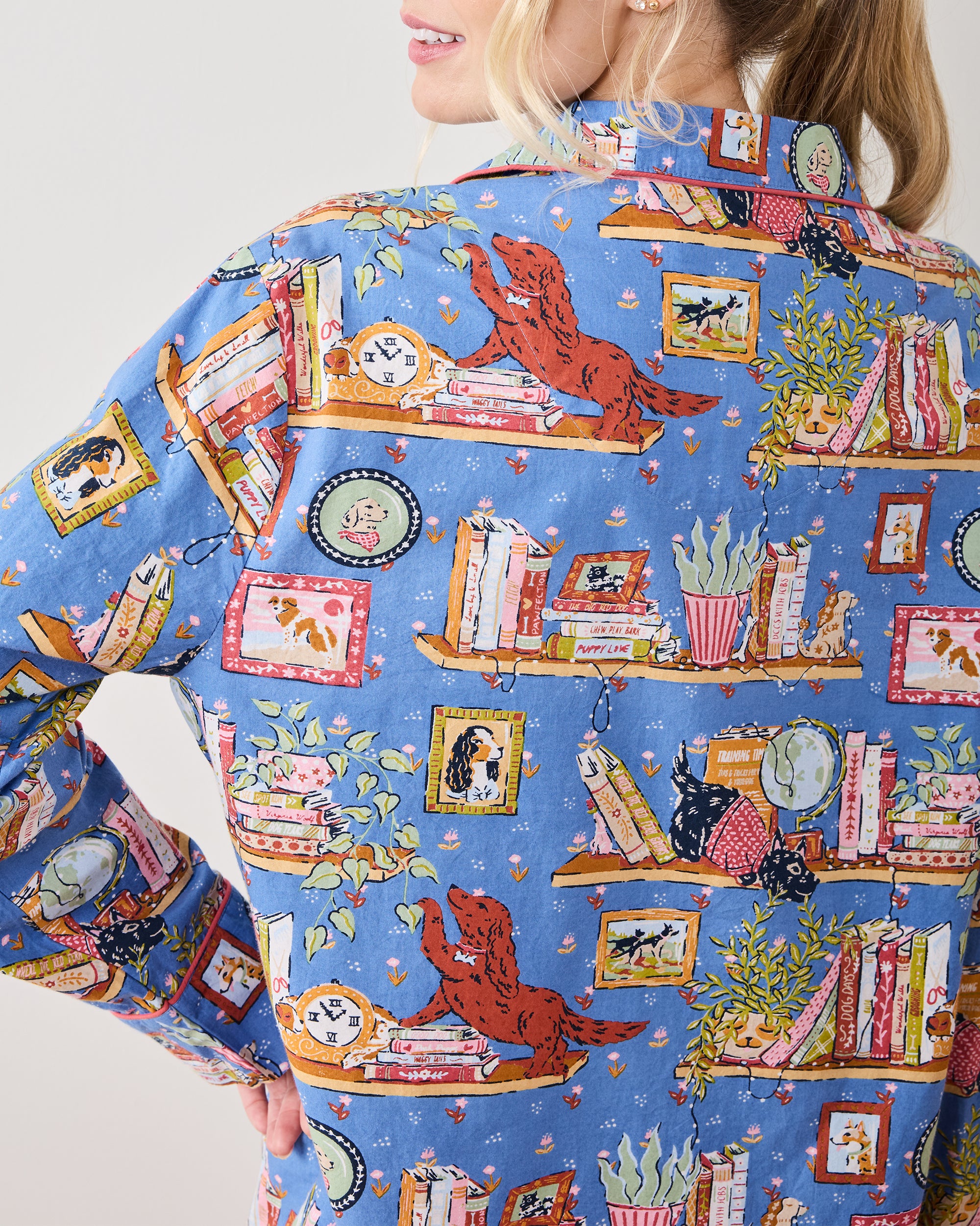 Unleashed Stories - Long PJ Set - Bookkeeper Blue – Printfresh