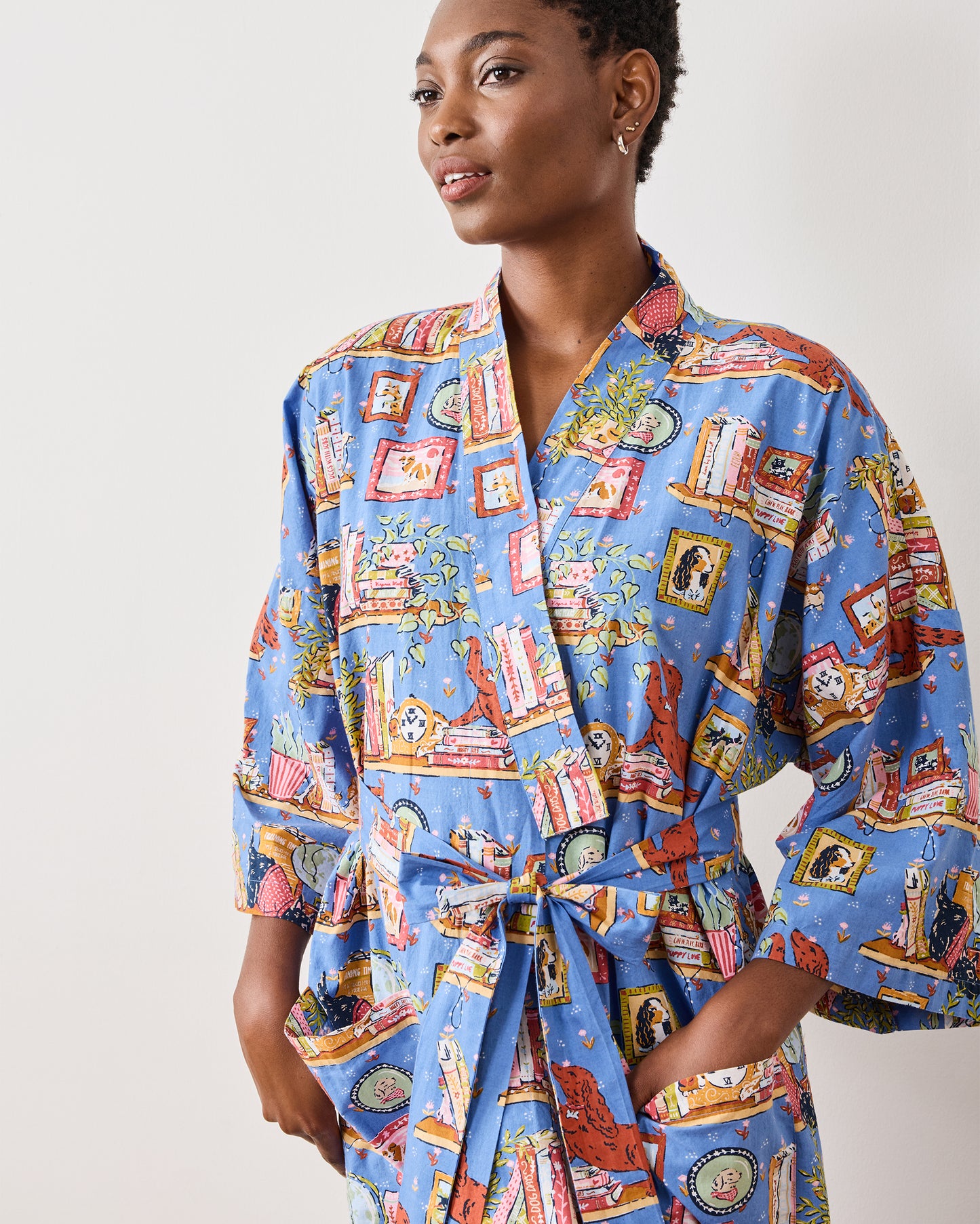 Unleashed Stories - Robe - Bookkeeper Blue - Printfresh