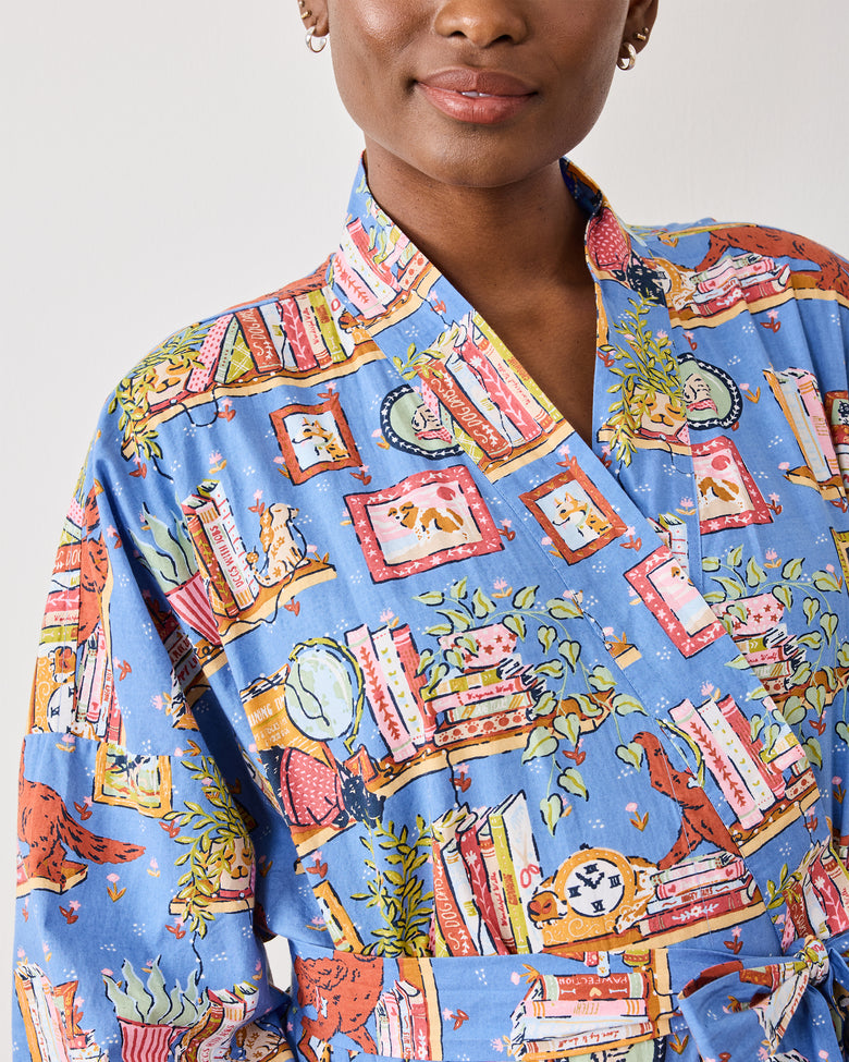 Unleashed Stories - Robe - Bookkeeper Blue - Printfresh